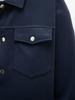 2024 Men's Casual Solid Color Single-Breasted Long-Sleeved Jacket - European & American Style.