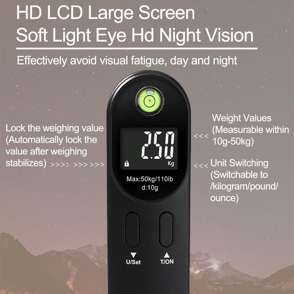 Dual Color Mini Suitcase Scale Portable Digital Hanging Scales  Luggage Weighing