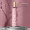 Durable Wooden Handle Folding Umbrella