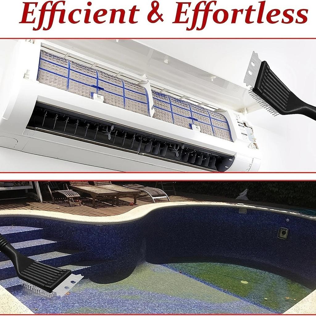 1PC Multi functional barbecue brush, stainless steel barbecue wire brush, grill cleaning brush