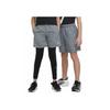 Nike Solid Color Elastic Waist Comfortable Versatile Shorts Kids shorts Gray White DX5382-084