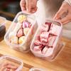 Caixa de armazenamento de alimentos para geladeira, mini caixa portátil para cozinha, caixa selada para conservar carnes frescas, recipientes organizadores de cozinha para geladeira