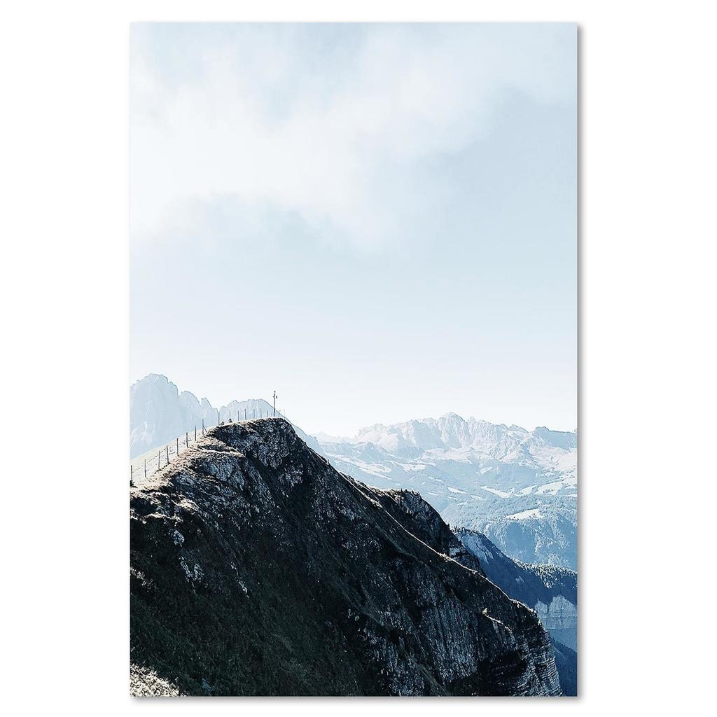 Canvas Print View from a Mountain Peak