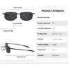 New ultra-light frameless colorful polarized sunglasses for men and women TR90 material suitable for leisure and vacation uv400