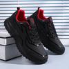 Sports Men's Shoes Autumn and Winter Large Size New Leather Waterproof Breathable Running Shoes Men's Outdoor Non-slip Wear-resistant Fashion