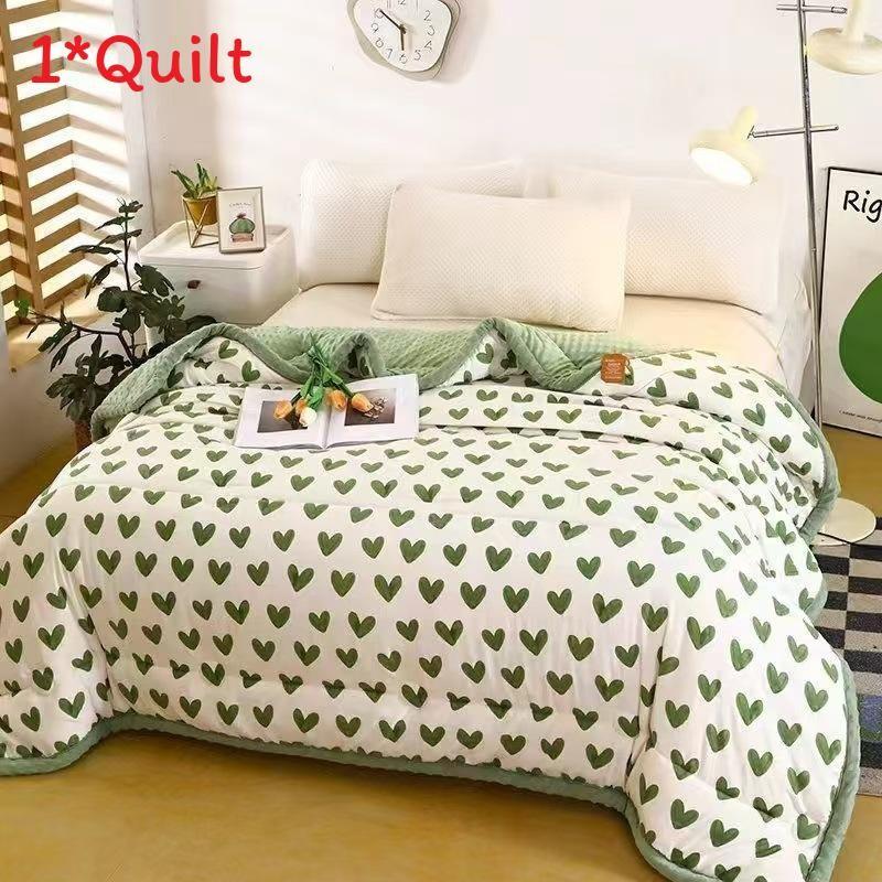 Lotso Print Flower Cotton Fiber Comforter Moisture Wicking Breathable Fabric