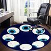 1pc Eyes Circle Office Round Area Rug, Under Office Chairs Bedroom Living Room Home Decor, Room Deco, Available In Various Sizes