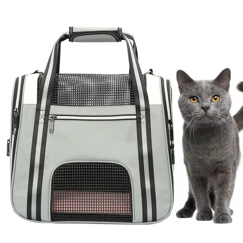 WPOLE Wolf Extreme Breathable Foldable Pet Carrier for Cats and Puppies чёрный
