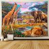 Forest Animal Tiger Decorative Tapestry Office Living Room Decor Home Wall Tapestry