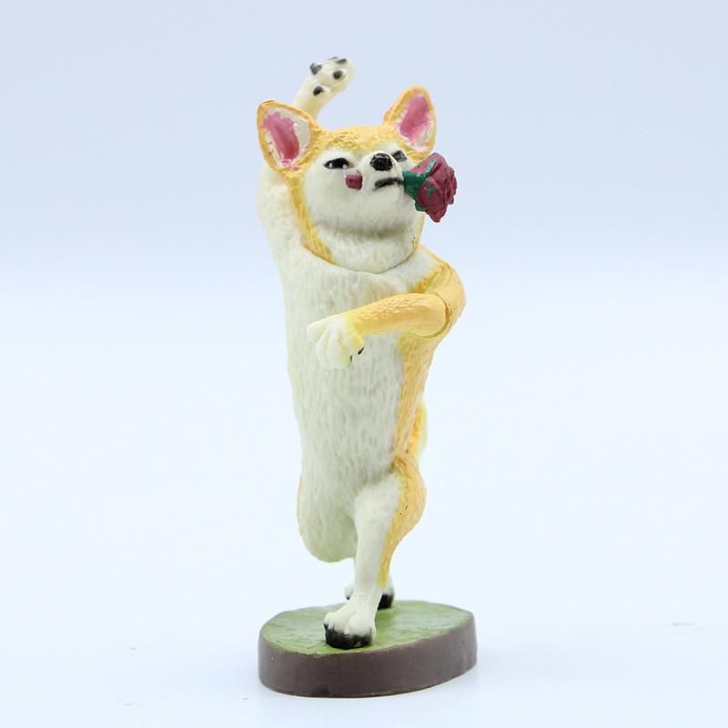 Master Dance Dog Pvc Model Toy For Home Decor And Gift Pack Of Pieces Six