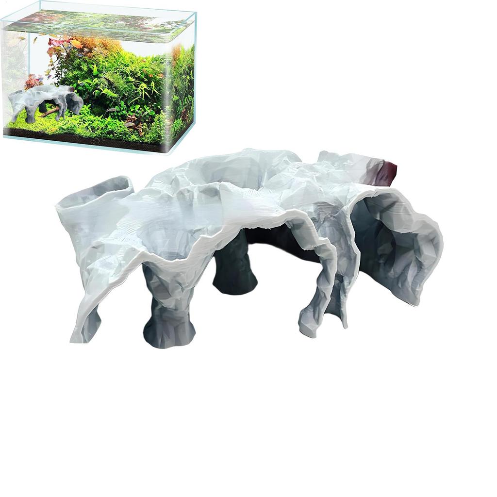Fish Hideouts For Aquarium Underground Tunnel Cave Breeding Shelter Landscape Decoration Alien Fish Shelter For Betta Cory Fish