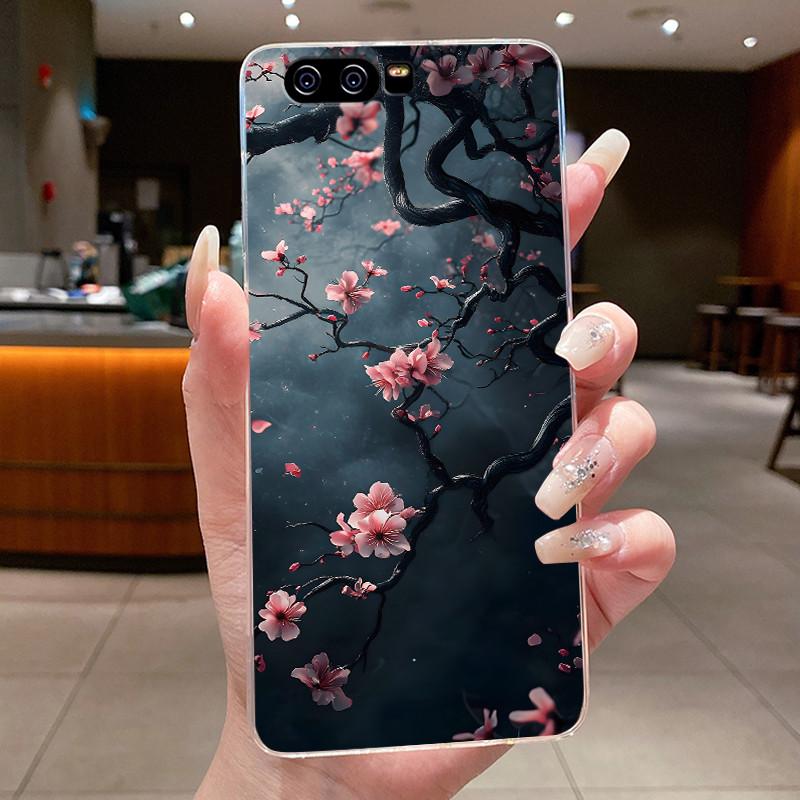 

For Huawei P10 VTR-L29 Case For Huawei P10 Plus VKY-L29 Cover Clear Luxury Fashion Butterfly Flower Soft Silicone TPU Phone Case Huawei P10