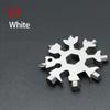 Portable 18 In 1 Mini Snowflake Multi Pocket Tool Spanner Hex Wrench Multipurpose Camp Survive Outdoor Hike Key Ring Key Chain