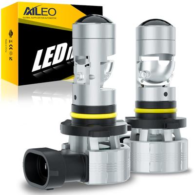 AILEO 9005 LED Φώτα Επικεφαλής Μίνι Φακός Προβολέα για Δεξιά Οδήγηση EMC Canbus 16000LM 6000K