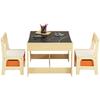Kids Table and Chair Set, Wooden Activity Table with Storage Space and Boxes, Kids Play Table for Toddlers Art, Craft, Reading, Learning