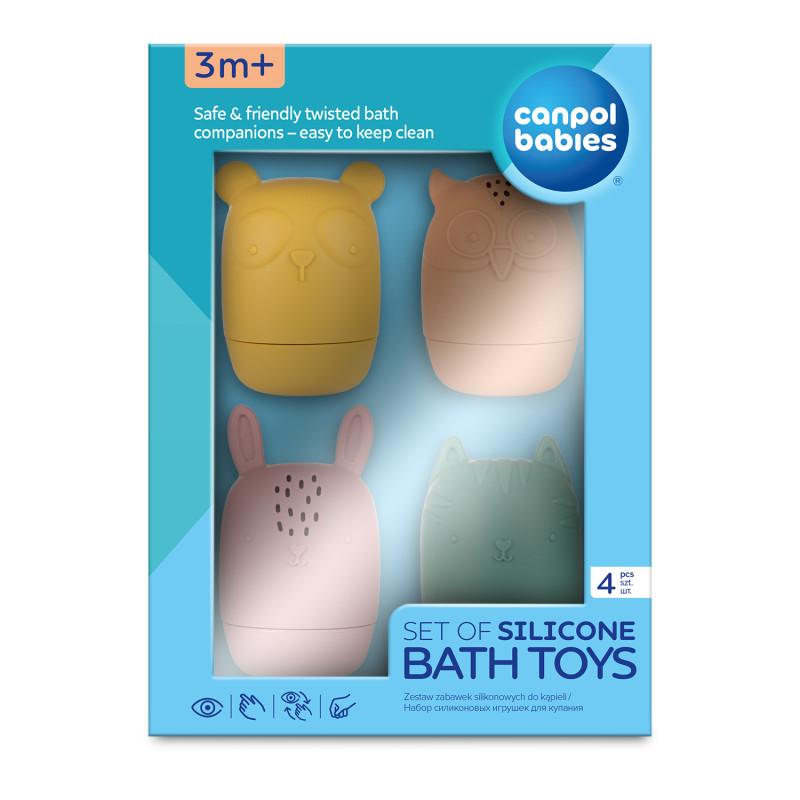 CANPOL 80/308 Set of twist-off silicone bath toys