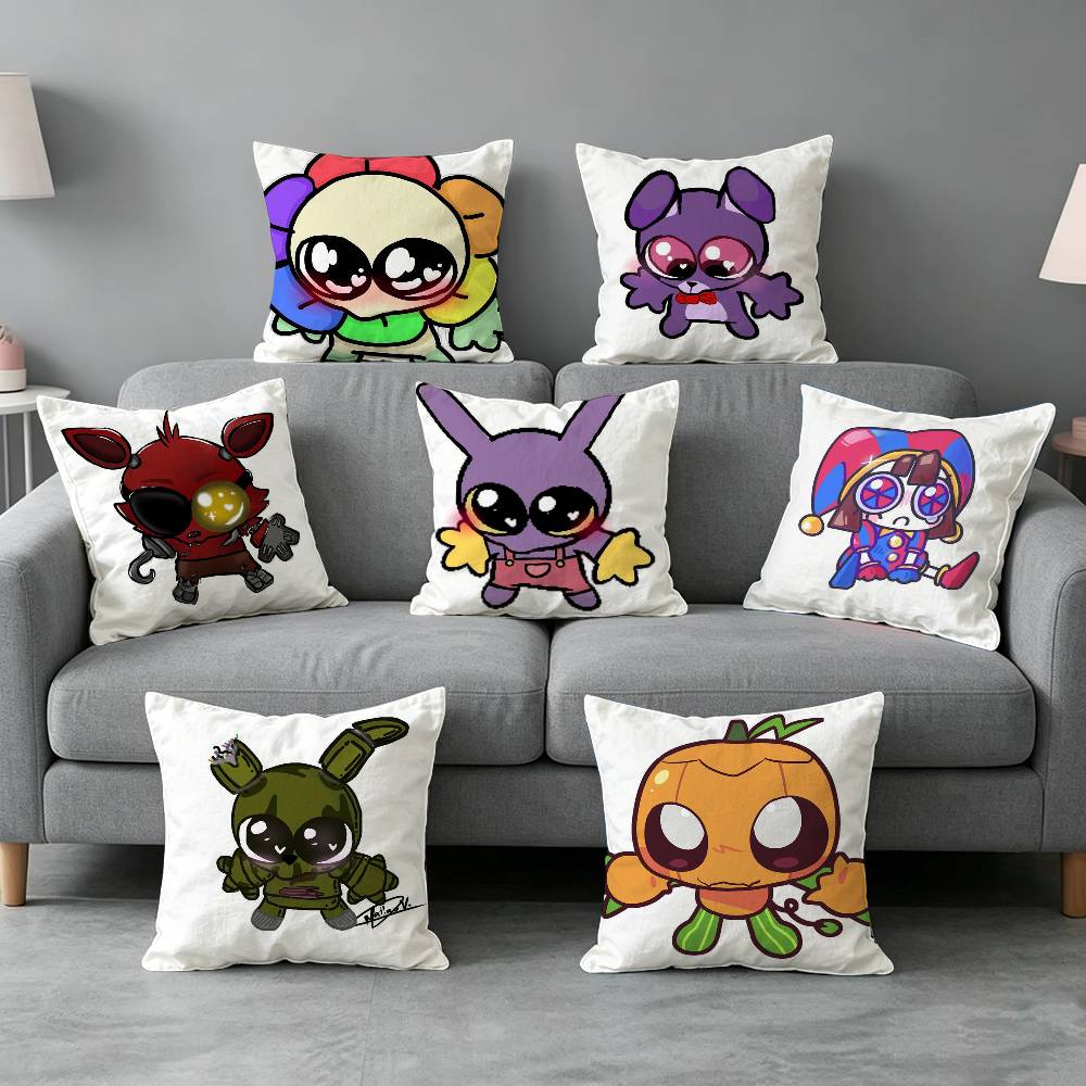 Cute AnimeDdandys WorldSs Pillow cover Soft Microfiber Pillowcase Home Sofa Decor Surprise Decorative printed