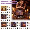 Halloween Nedräkningskalender Hartsfigur 9-Dagars Adventsdekor