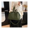 IELGY Casual Nylon Cloth Drawstring Soft Quilted Handbag Lightweight Simple Cotton Bag Large Capacity Crossbody