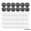 48Pcs Clear Glass Cabochons and Craft Magnets 1Inch Round Fridge Magnets with Adhesive Backing for Refrigerator Magnet