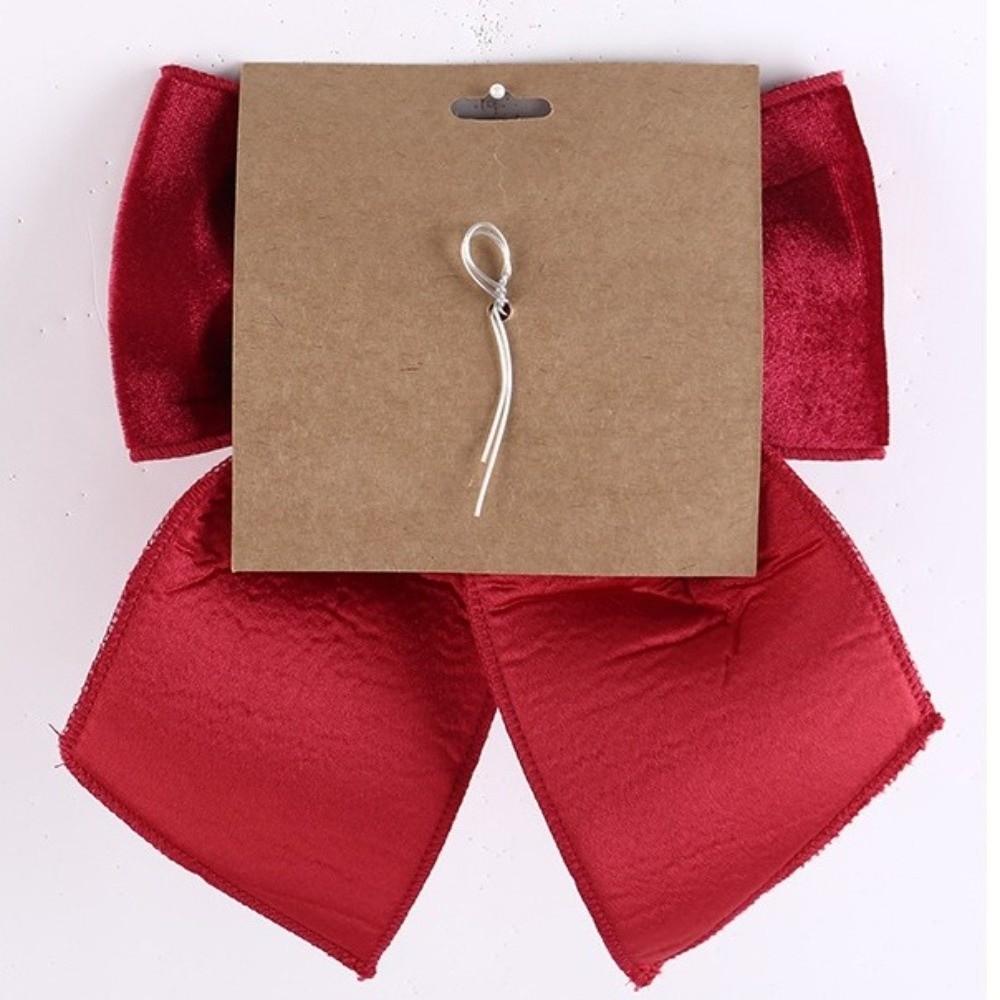 Flannel Christmas Bowknot Handcrafted Wreath Bow New Christmas Bow Tie  Christmas Tree