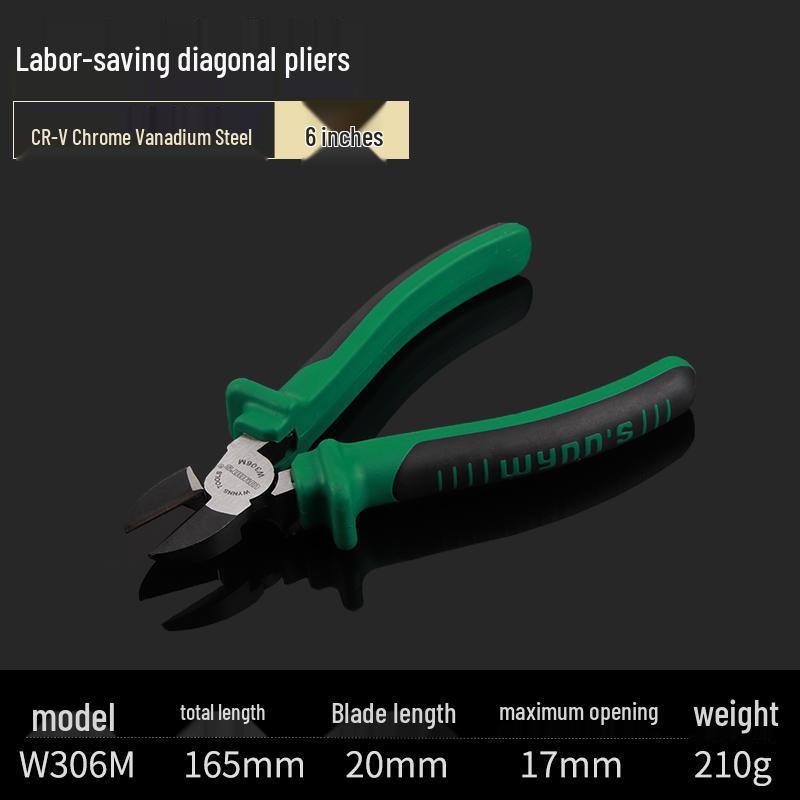 Weleson 6" Diagonal & Flat Nose Cutting Pliers: Nippers & Wire Cutters for Electricians