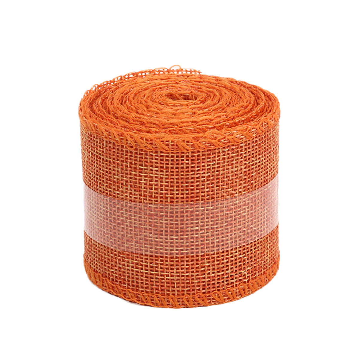 

5 метров 60 мм имитация льняной кордовой ленты рулон рождественская подарочная упаковка украшение свадебная вечеринка DIY ручная работа тесьма one size оранжевый