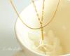 Light Luxury Rectangular Pendant Multilayer Necklace: European & American Niche Design, Titanium Steel Women's Clavicle Chain
