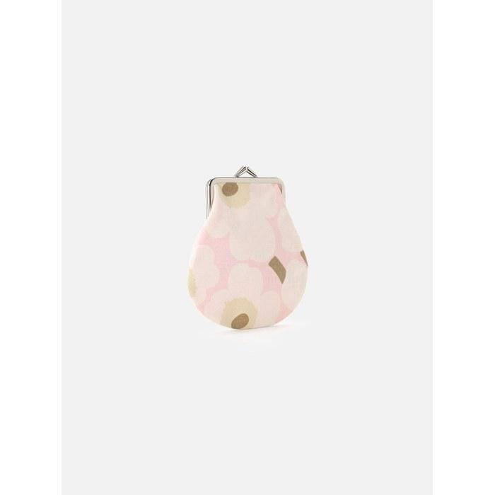 Marimekko Mini Unikko Small Coin Purse - Pink/Off-White/Sand