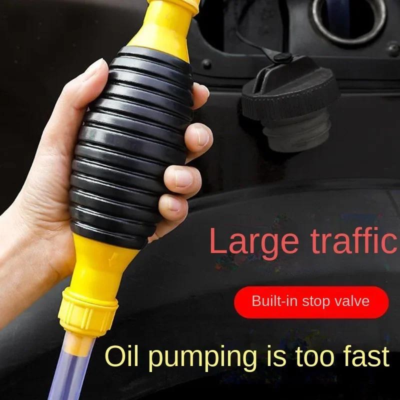 Portable Manual Fuel Pump Car Fuel Tank Oil Suction Pump Gasoline Diesel Liquid Manual Pump Siphon Type Gasoline Fuel Saver
