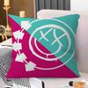 Famous Punk Band Blink-182 Personalized Pillow Cover Kids Bedroom Wild Party Decor Pillowcase Kid Birthday Shower Gift