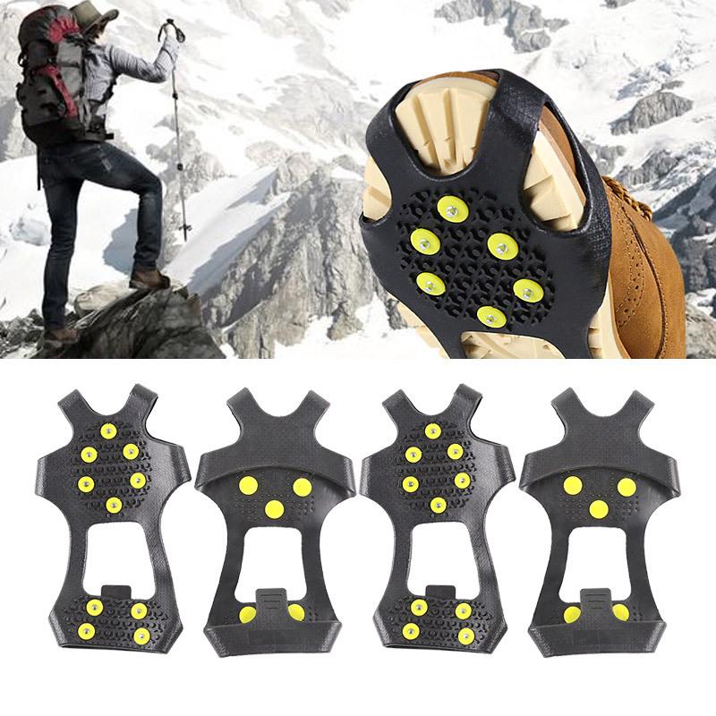 Outdoor 10-tooth Crampon Non-slip Shoe Cover Climbing Travel Ice and Snow Ground Adventure Shoe Cover