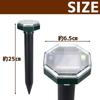 TOREJAX Mole Extermination and Pest Control Mole Field Vandal Solar Home Outdoor Waterproof Design Repellent, Device, Repellent, Prevention, Panel,