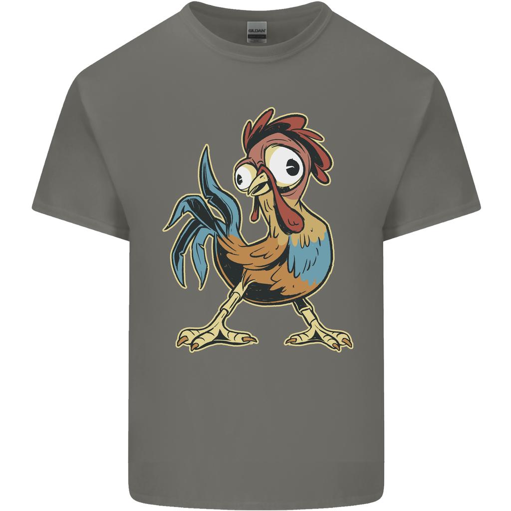 A Funky Rooster Farm Animals Chicken Unisexs Light Cotton Tshirt
