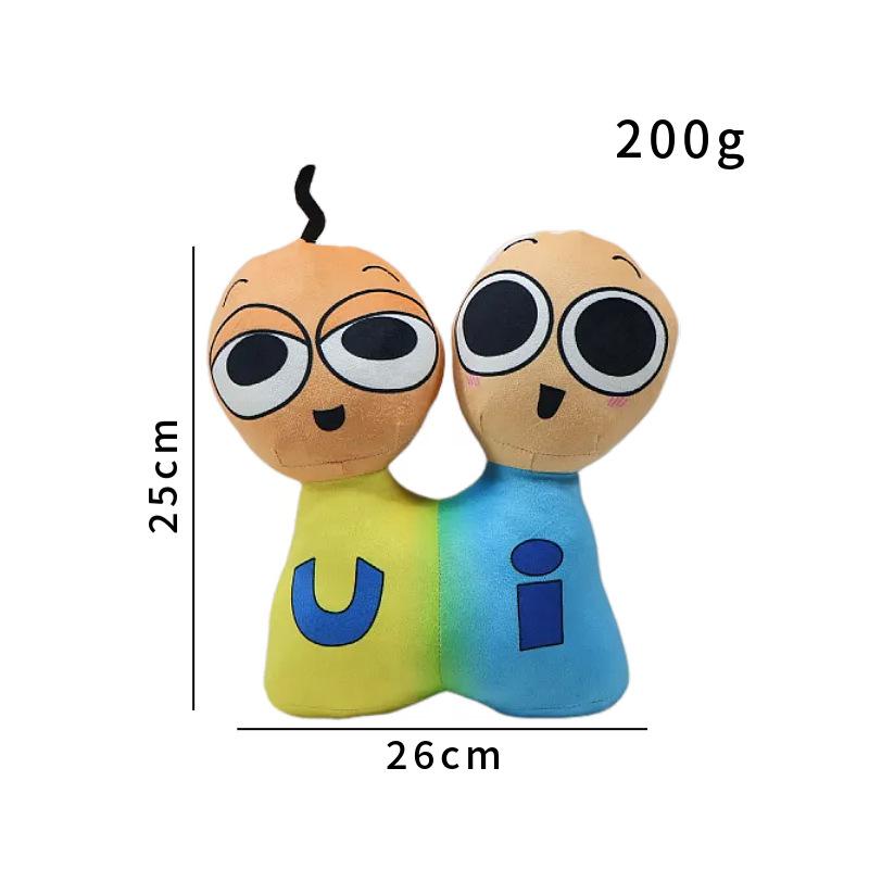 

New Orange Family Box Ice Cream Rhythm Box Game Peripheral Plush Toy Doll as the picture 1