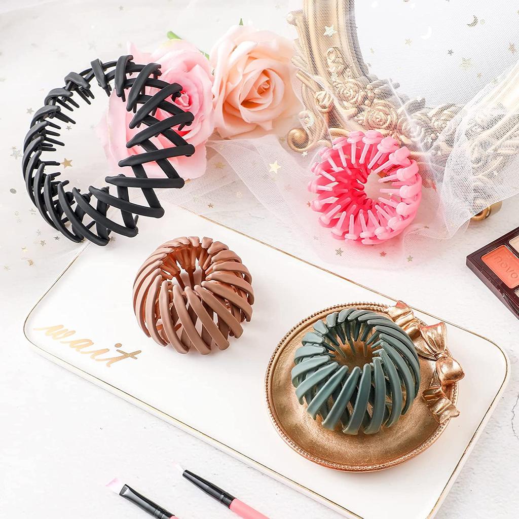 Cheap 4 pcs Birds Nest Hair Clip Matte Bird Nest Shaped Hair Holder