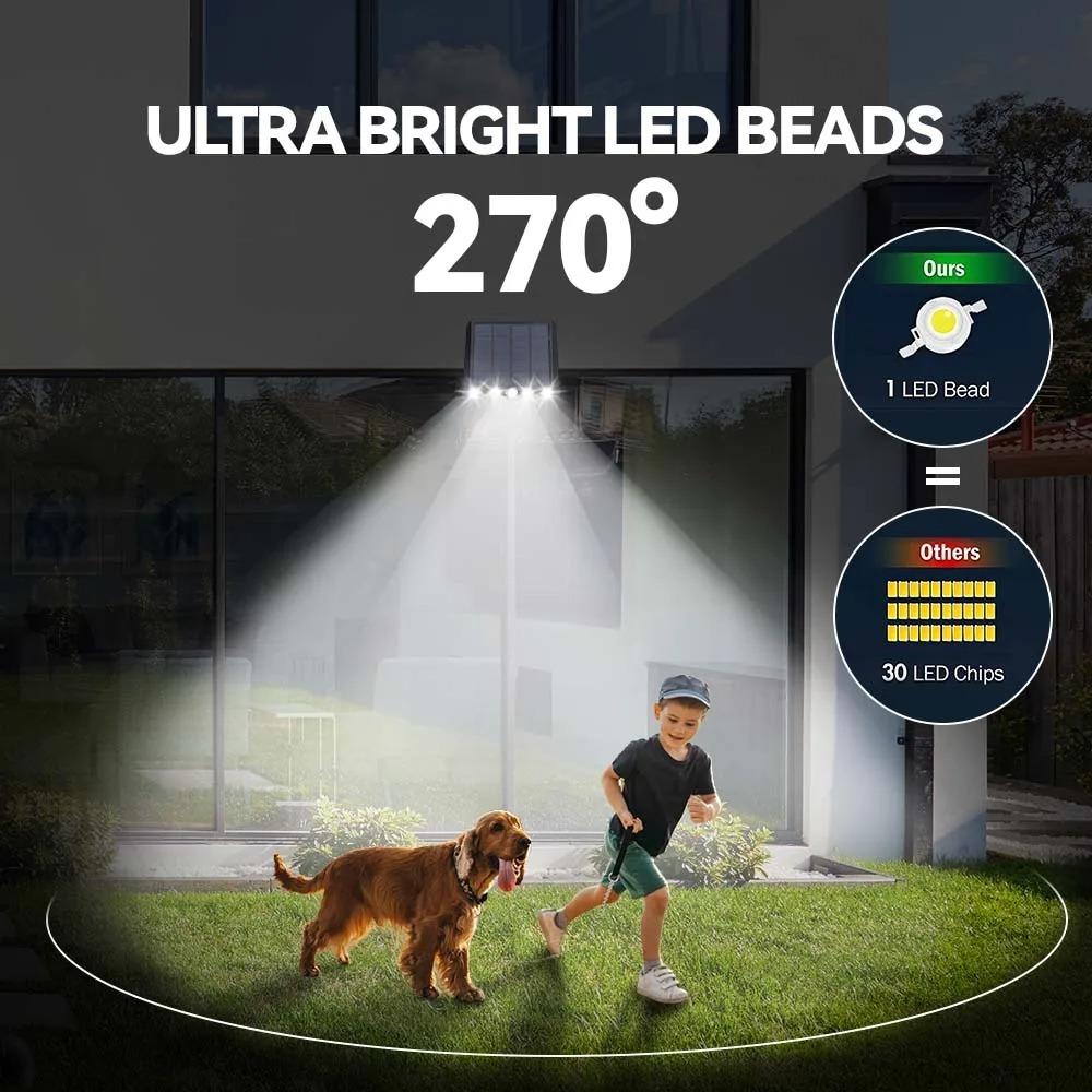 Easy To Install Motion Sensor Street Lamp 3Modes Solar Wall Lamp  Garden Courtyard Exterior
