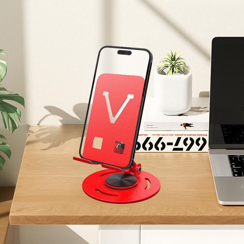 Support universel rotatif à 360 degrés pour téléphone et tablette, entièrement en métal, anti-stress