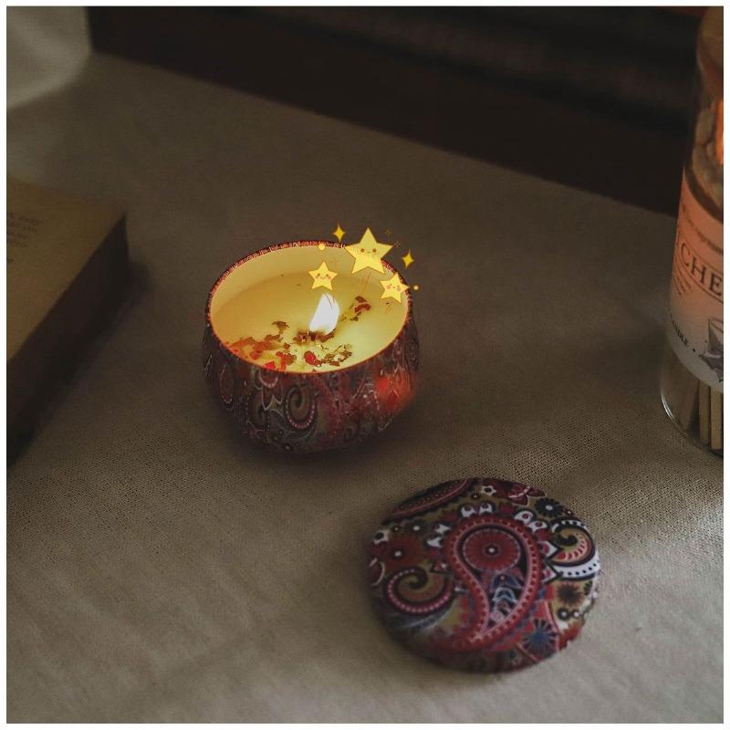 Dried Flowers Aromatherapy Essential Oils Candles Home Retro Non-toxic Bedroom Ornaments Wedding Souvenirs