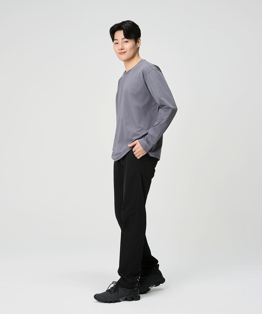 Baellob Men'S Plain Good Basic Pants Black