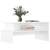  Coffee Table, High Gloss White, 90x55x42.5 Cm