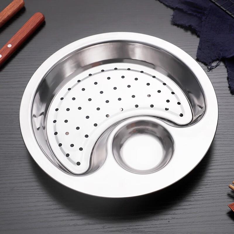 Mehrzweck-Abtropf- und Knödelplatte aus Edelstahl