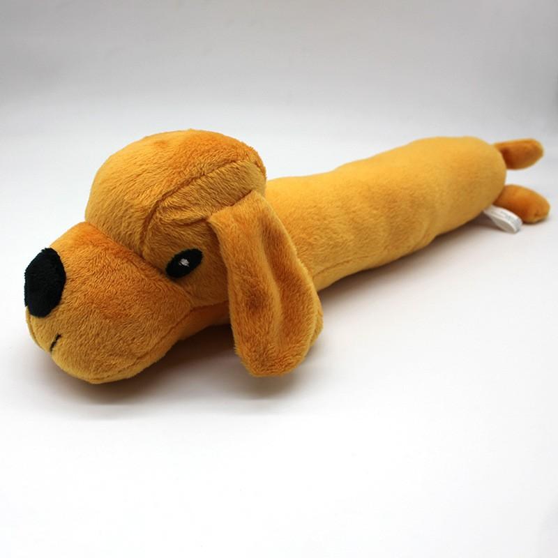 

Plush Dog Chew Toy Interactive Squeaky Pet Toy for Small Medium Dogs Molar Cleaning Teeth Toy жёлтый