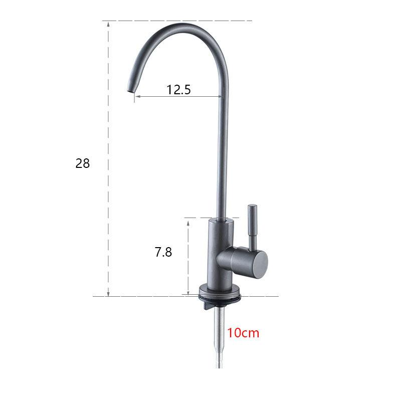Stainless Steel RO Water Faucet Reverse Osmosis Water Filtration System Water Filter Faucet Kitchen Drinking Water Faucet