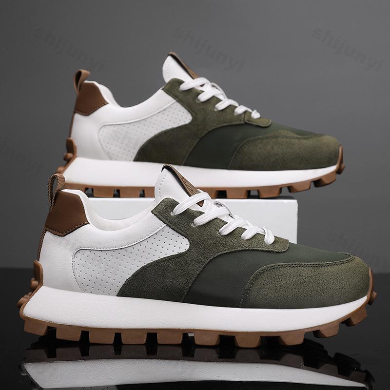 Fashion Men's Fashion Trend Casual Thick Soled Non Slip Sports Shoes Autumn New 2025 Shallow Mouth Comfortable Versatile Chunky sneakers