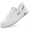 Fashion Men Shoes Leather Casual Sneakers Breathable Walking Slip On Platform Shoes Male Flats Rubber Sole Shoes Zapatillas 2025