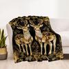 Deer Blanket Durable Comfort Great for Bedding Office Chair Bed for All Seasons Playful Design Suitable for Gifting Relatives and Friends