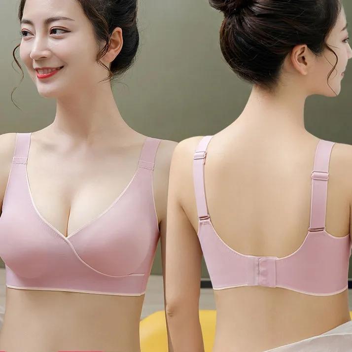 Latexová podprsenka pro ženy Bezešvé spodní prádlo Bez ocelového prstenu Shromážděte Sportovní Krása Push Up Sexy spodní prádlo Bralette Plus Size