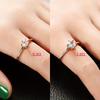 1Pc Synthetic Zircon Couple Ring, Men's and Women's Accessories Proposal Ring, Gift Ring.