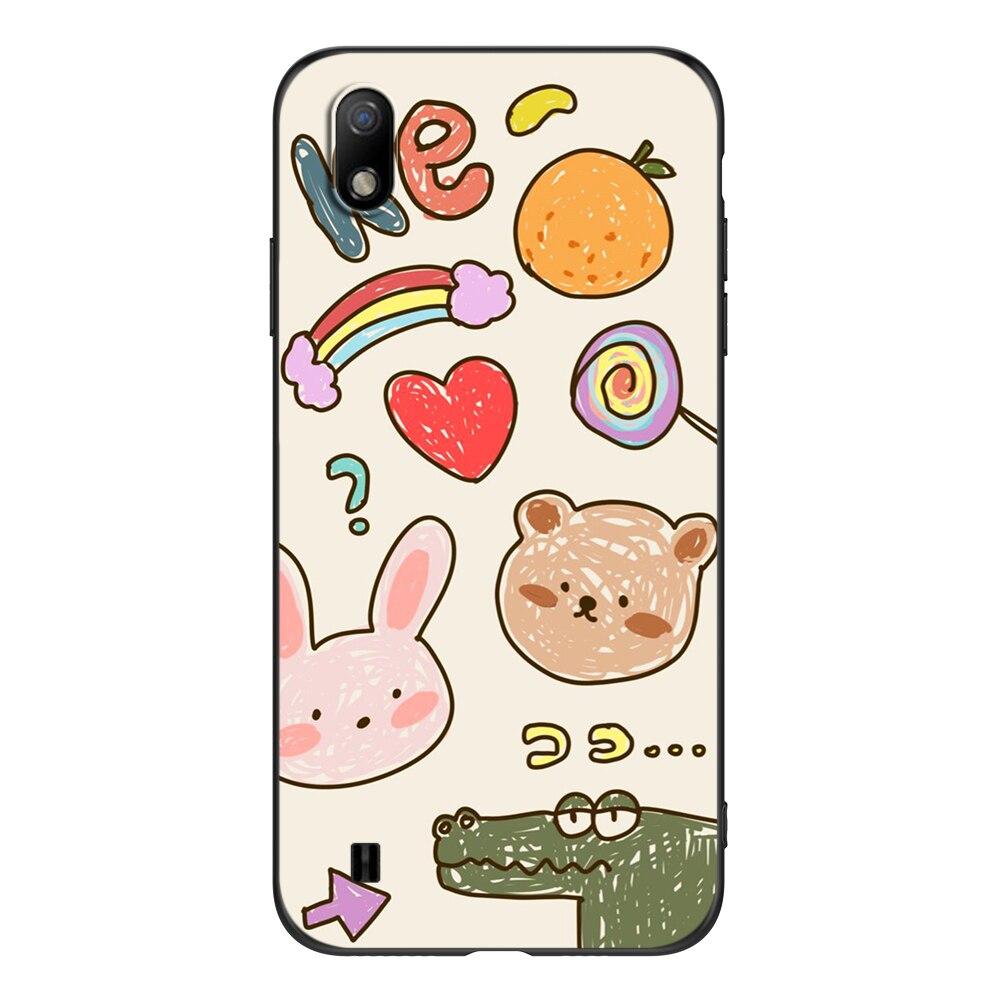 For ZTE Blade A7 2019 Phone Back Cover Black Tpu Case Cute Funy